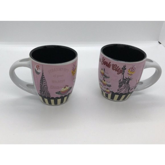 2 Kitchen Chic Coffee Mini Mugs NYC Espresso Cup Straight out Of Your Dr… - Picture 6 of 11